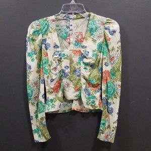 flowered shirt.